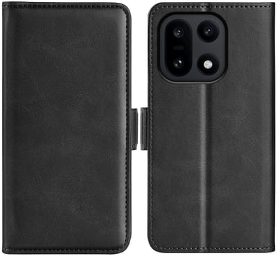 MobyDefend Hoesje - Geschikt voor OnePlus 15 - Luxe Wallet Book Case (Sluiting Zijkant) - Zwart