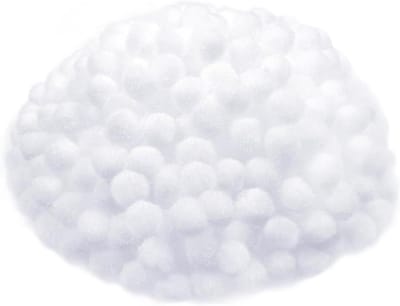 300 Stuks 2cm Fluffy Witte Pompoms voor DIY Knutselprojecten en Decoraties, Perfect voor Feestjes en Creatieve Activiteiten