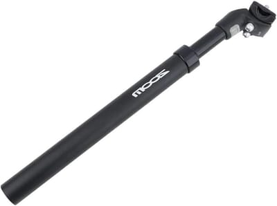 Geveerde Zadelpen - Fiets Zadelbuis - Comfortabel Fietsen - Verstelbare Demping - 27.2 - 33.9 mm - Zwart