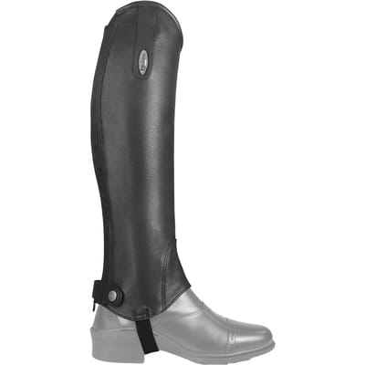 Brogini Volwassen uniseks Vicenza Grain Leather Gaiters (Zwart)