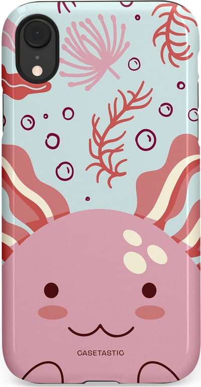 Casetastic Hoesje Geschikt voor Apple iPhone Xr - Stijlvolle Beschermende Duo-layer Case - Axolotl knuffels