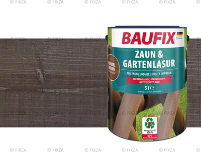 BAUFIX Schutting- en tuinbeits 5 liter (Donkerbruin satijnglans)