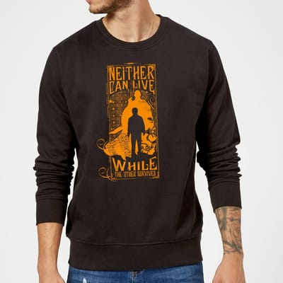 Harry Potter Neither Can Live trui - Zwart - S