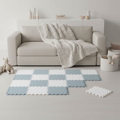 Van dag Één: 18-delige Baby Puzzel Speelmat - 30x30 EVA Schuim Kruipmat Vloermat Speeltapijt Kind