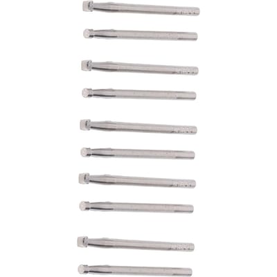 10 Stuks Leer Stempelgereedschap 2 Patronen Antislip Legering Staal DIY Leer Stempelpons Carving Tool voor Beginners white