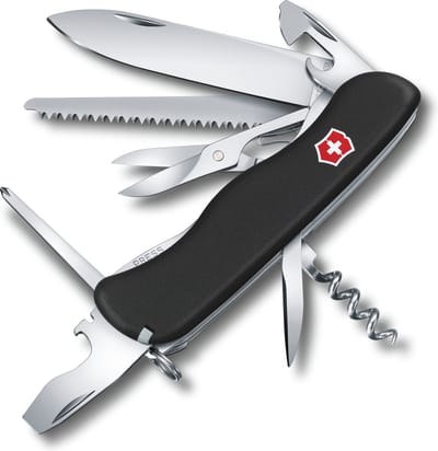Victorinox Outrider Black Zwitsers Zakmes - 14 Functies - Zwart