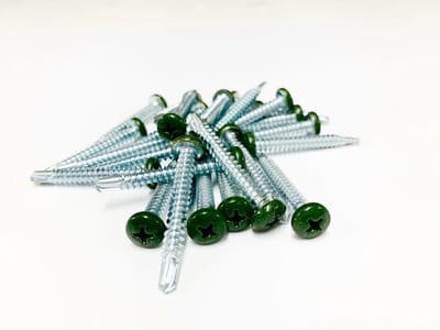 Zelfborende schroef 4,8 x 38 met groene kop - Voliere - Kooien