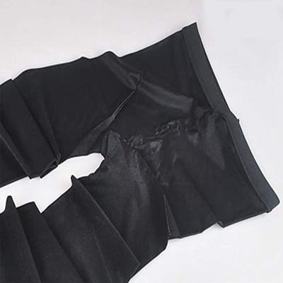 Zwarte 70D Hoge Stretch Shimmery Danspanty voor Vrouwen - Glanzende, Strakke en Comfortabele Danskleding