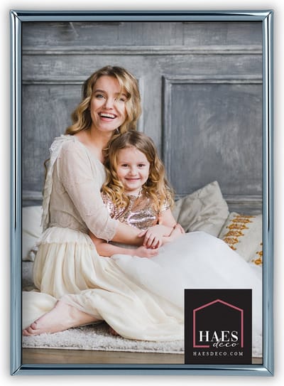 HAES DECO - Verzilverde Fotolijst Como voor 1 foto van 13x18 cm - VP12118