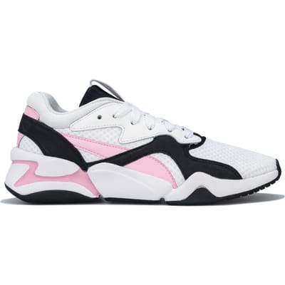 Puma Nova 90's Bloc-damessneakers, wit-roze