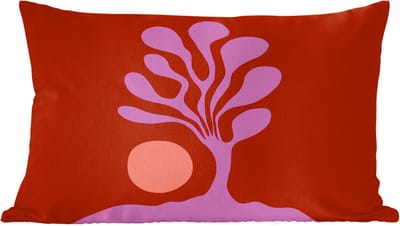 Sierkussens - Kussentjes Woonkamer - 60x40 cm - Boom - Paars - Cirkel - Vloeiend