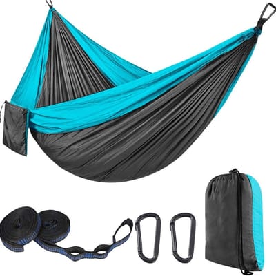 Dubbele Hangmat - Kampeer Hangmat - Buiten Ontspannen - Scheurbestendig Nylon - 300x200 Cm - L