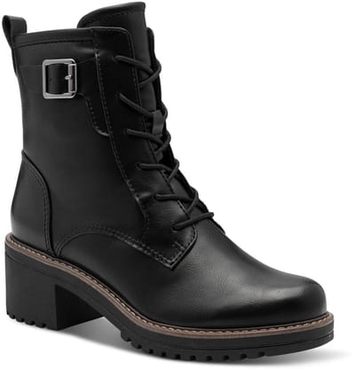 Marco Tozzi Dames Enkellaarsje 2-25213-45 001 F-breedte Maat: 37 EU