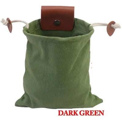 Foerageertas Canvas zakje Bessenfruit verzamelen Plukken Paddestoel Opbergtas Outdoor Campingzakje met trekkoord
