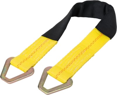 Premium Asriem - Spanband D-Ring - Vastzetten Lading - Hi-Test Singels - 61cm x 2 Inch - Zwart
