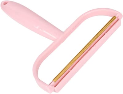 Kleding Ontpluizer - Pluisverwijderaar Scheerapparaat - Kleding Reinigen - Ergonomische Vorm - 16 x 13.5 x 2 cm - Roze