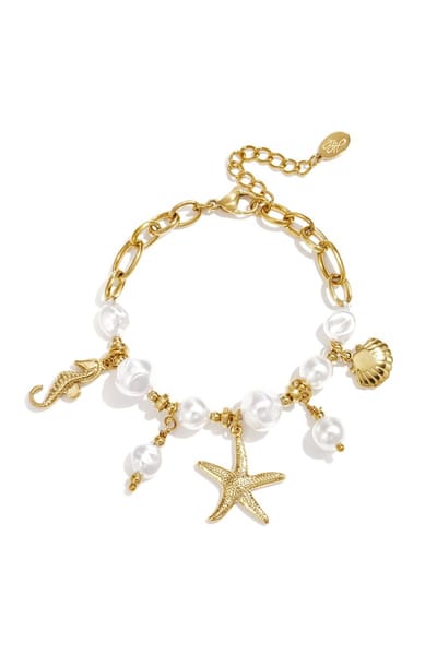 Ocean treasures armband - Verkleurt niet - Cadeau - Goudlief.nl