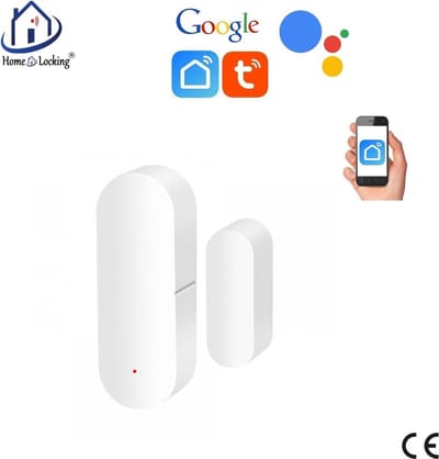 Wifi deur-detector met bediening via APP en kan werken met spraakgestuurde apps. T-2014