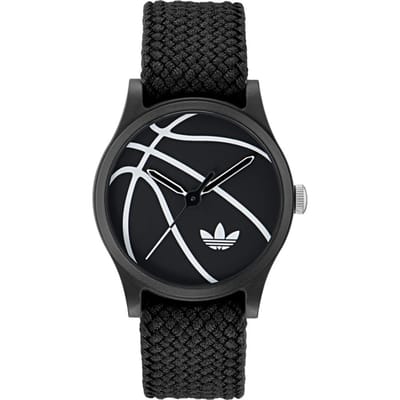 Adidas Originals Game One AOSY25024 Horloge - Nylon - Zwart - Ø 39 mm