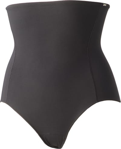 Corrigerende hoge slip dames - Buik correctie - Hoge shapewear brief - Badstof kruisje - Zwart / XXL