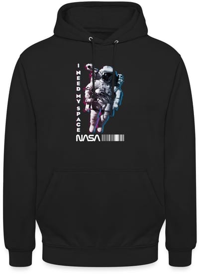 NASA Astronaut Met Grappig Citaat I Need My Space Hoodie Unisex