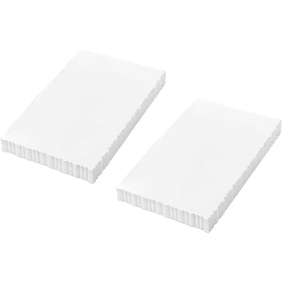 100 stuks Wit Cardstock Papier Kantachtig Design 15x10CM Blanco Ansichtkaart voor DIY Wenskaarten Zakelijk