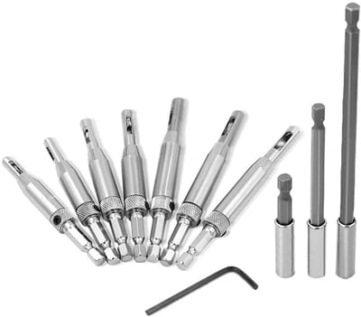 Gereedschap Set - Houtbewerking Boren - Kasten Deuren Ramen - Vierkante Gat Boren - 3 Verlengstangen