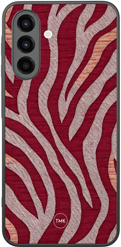 Hoesje geschikt voor Samsung Galaxy A26 - Zebra rood - Rood - TPU case - Zebraprint - Hardcase zwart telefoonhoesje