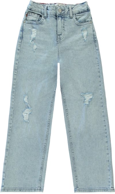 Cars Jeans Kids Bry Meisjes Jeans - Bleached Damage - Maat 164