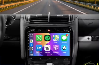 Autoradio 4/64GB met Carplay en Android auto | Geschikt voor Porsche Cayenne 1 2002-2011 | Radio scherm met Navigatie | 2002 2003 2004 2005 2006 2007 2008 2009 2010 2011 | porsch 9PA