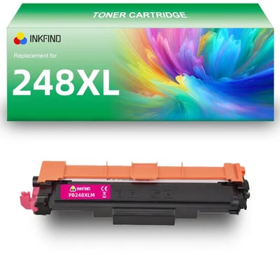 INKFIND TN248XL Magenta tonercartridge compatibel met Brother TN248XL TN-248XL Magenta toner cartridge - 1-pack Magenta