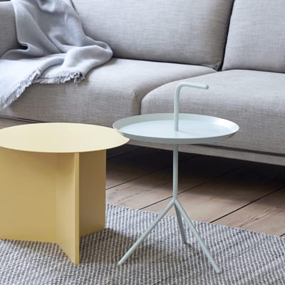 Moderne XL Bijzettafel met Handvat van Gelegeerd Staal