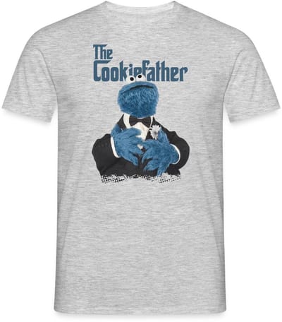 Sesamstraat Koekiemonster The Cookiefather T-Shirt Heren