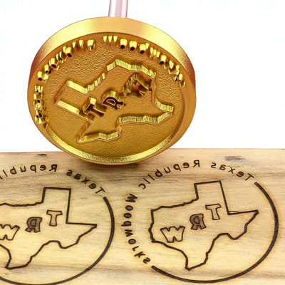Hout Branding Ijzer - Gepersonaliseerde Stempel - Hout Bewerken - Aangepast Logo Ontwerp - 4x4 cm - Zilver
