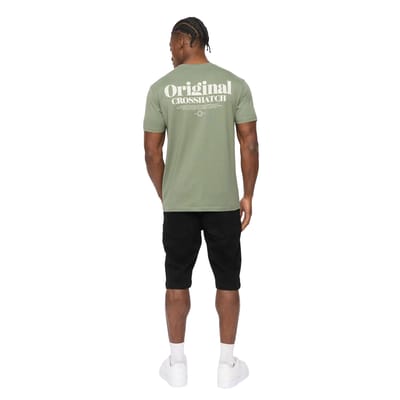 Crosshatch Heren Simtanks T-Shirt (Olijfgroen)