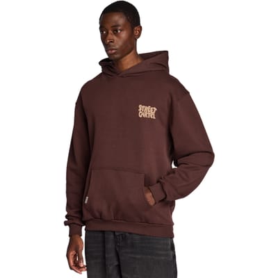 Street Cartel Bosco Hoodies Heren - Bruin - Maat XS - Katoen Fleece