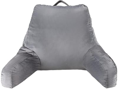Leeskussen Traagschuim - Bed Kussen - Ontspannen Zitten - Verstelbare Dikte - 38 x 46 cm - Grijs