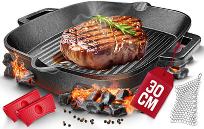 DailySupplies® Gietijzeren Pan Bbq - Gietijzeren Skillet - Grillplaat