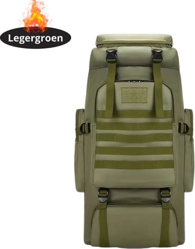 Livano Rugzak - Dames - Heren - Meisje - Jongens - Backpack - Outdoor - Legergroen