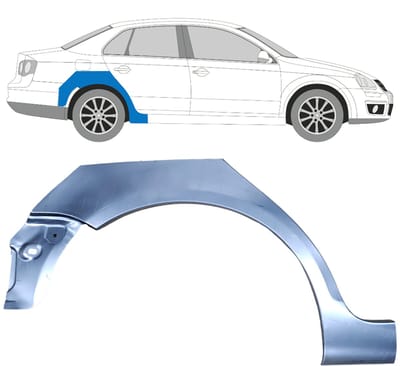 Reparatiepaneel achterspatbord voor Volkswagen Jetta 2005-2010 / Rechts