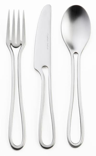 Design Kinder Bestek Mat Geschuurd Outline Cutlery