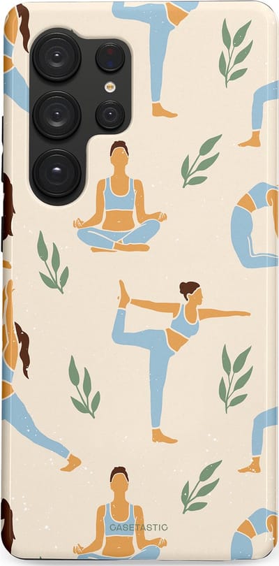 Casetastic Hoesje Geschikt voor Samsung S25 Ultra - Stijlvolle Beschermende Duo-layer Case - Yoga zen