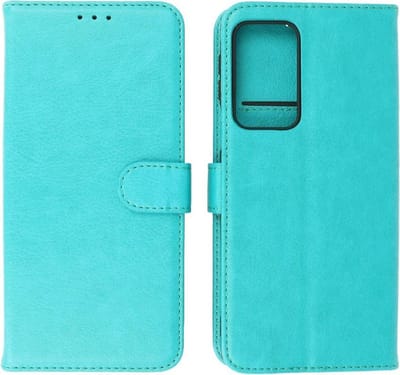 Motorola Moto Edge 20 Pro Hoesje - Book Case Telefoonhoesje - Kaarthouder Portemonnee Hoesje - Wallet Case - Groen