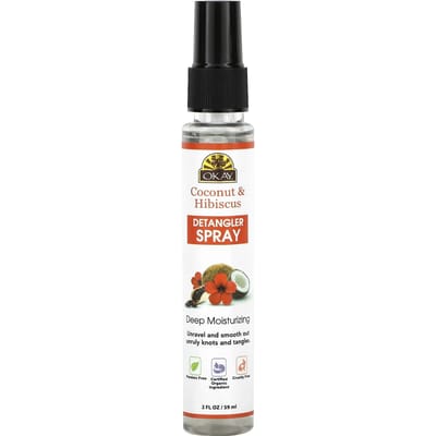 Okay Pure Naturals, Detangler Spray, Coconut and Hibiscus, 2 fl oz (59 ml)
