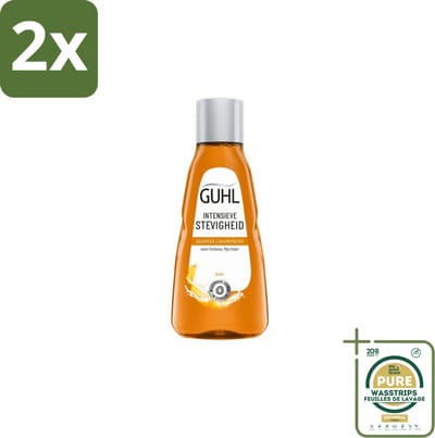 Guhl - Shampoo Mini - Intensieve Stevigheid - 50 ml - Voordeelverpakking - 2 stuks - Shampoo tegen haarbreuk - Volume shampoo