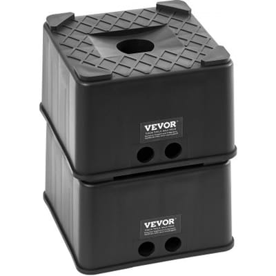 VEVOR 2 stuks RV-nivelleringsblokken Trailer Jack Blocks 2722 kg laadvermogen (per blok) als krikstandaard voor RV's, RV-accessoires voor 5th Wheel Class A/C caravans