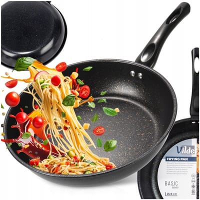 Vilde Koekenpan Graniet 28 cm - Anti-aanbak & Vaatwasserbestendig