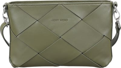 GERRY WEBER Schoudertas Checkers Shoulderbag Shz Khaki Olijfgroen