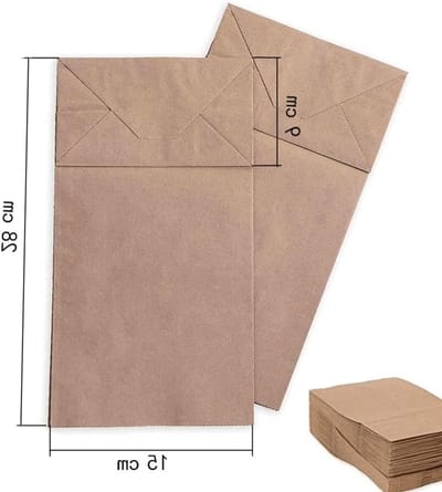 Kraft papieren geschenkzak voor feestelijke gelegenheden, ideaal voor verjaardag en cadeaus, 15x9x28 cm