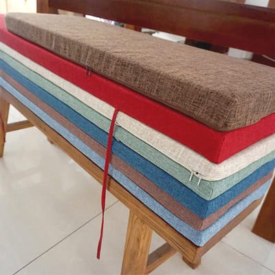 Bankkussen - Zitkussen - Buiten Zitten - Extra Dik - 200x40cm - Geel